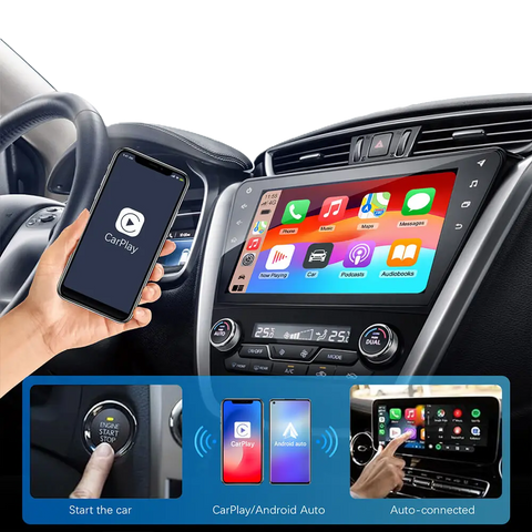 2in1 Wired to Wireless Auto Adapter for OEM with CarPlay and Android