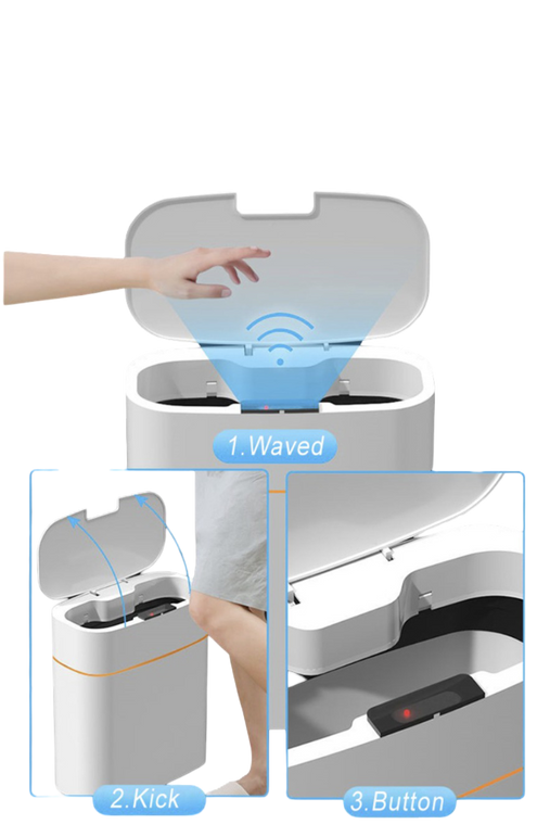 Coș de gunoi inteligent automat cu capac cu senzor