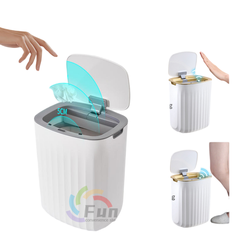 Coș de gunoi inteligent automat cu capac cu senzor