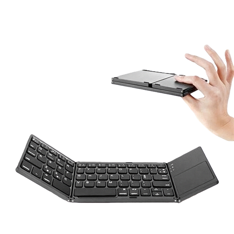 Compact Folding Bluetooth Keyboard for Travel