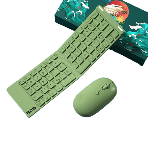 Set tastatură și mouse Bluetooth pliabil