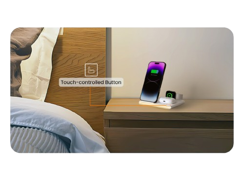 Jabees PowerGlow 4-in-1 Wireless Charging Station