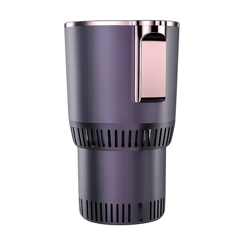 Portable 12V Car Cup Holder Heater Cooler for Hot & Cold Drinks with Digital Display