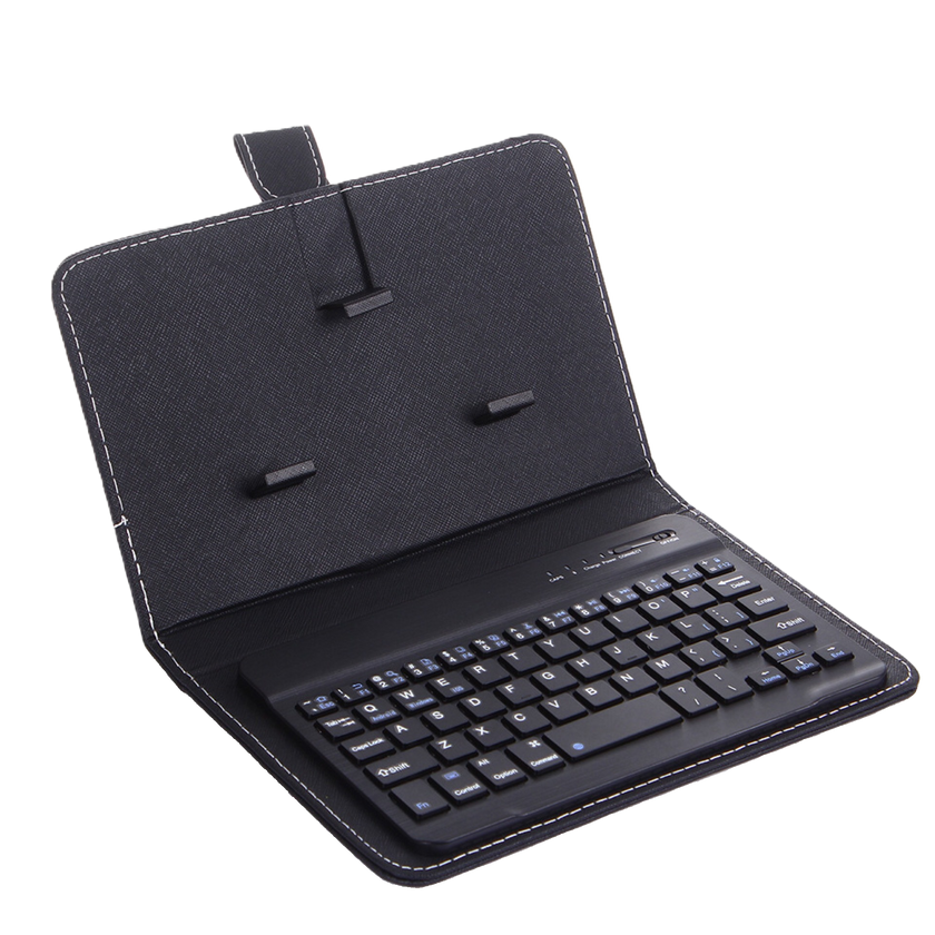 Black keyboard case with built-in keyboard no background