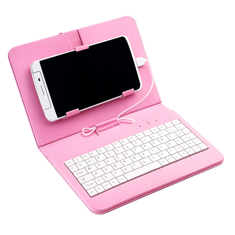 Ultra-Thin Mobile Phone Bluetooth Keyboard Leather Case