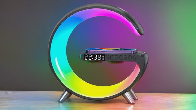 G-Shaped_Smart_LED_Lamp_with_Bluetooth_Speaker_Wireless_Charger_black_video