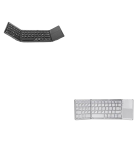 Compact Folding Bluetooth Keyboard for Travel